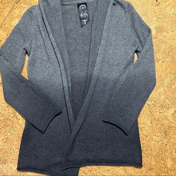 Niki Biki Wool Blend Ombre Hooded Cardigan Sweater Sz M - Picture 4 of 16